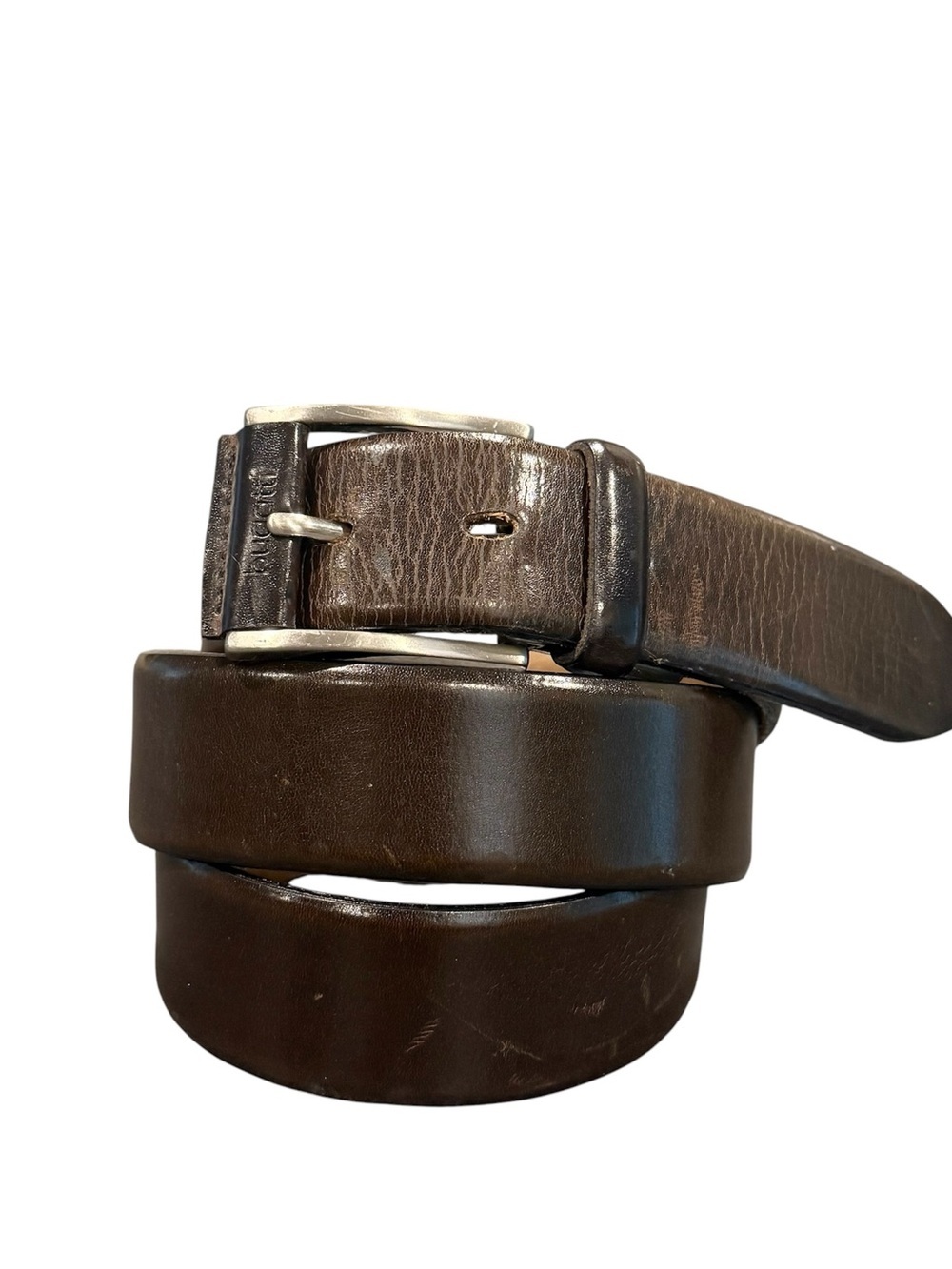 Bugatti 2464 brown leather belt men’s size 40 leather Germany